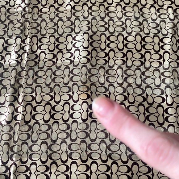 40X40" Vtg. 90s Logo Printed Oversized Scarf Large Signature 'C' Monogram Shawl - Picture 3 of 4